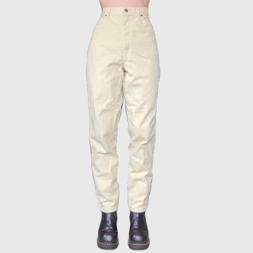 Vintage High Rise Chic Yellow Jeans